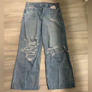 AMERICAN EAGLE Super High-Rise Baggy Wide Leg